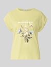 s.Oliver RED LABEL T-shirt o kroju relaxed fit z czystej bawełny Jasnozielony