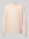 Selected Relaxed Fit Strickpullover aus Woll-Kaschmir-Mix Modell 'Calle' Ecru