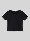 ONLY regular fit T-shirt met viscose model 'KONELLA' Zwart