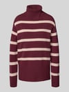 Christian Berg Woman Regular Fit Strickpullover aus reiner Wolle Bordeaux
