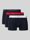 Tommy Hilfiger Trunks aus Baumwoll-Mix im 3er-Pack Black
