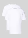 HECHTER PARIS T-Shirt-Set mit Logo-Stitching Weiss