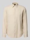 BOSS Orange regular fit vrijetijdsoverhemd van puur linnen model 'RELEGANT' Beige