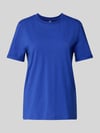 PIECES T-shirt o kroju regular fit z czystej bawełny model ‘RIA’ Królewski niebieski