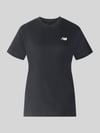 New Balance Regular Fit T-Shirt aus reiner Baumwolle Black