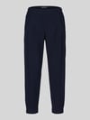 Stehmann Barrel Leg Hose mit angedeuteten Taschen Modell 'Rachell' Marine