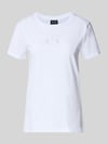 Armani Exchange T-shirt met ronde hals en logo Wit
