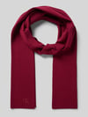 CK Calvin Klein Schal aus Viskose-Mix mit Logo-Stitching Bordeaux
