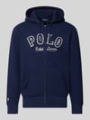 Polo Ralph Lauren Sweatjack met labelstitching en kangoeroezak Marineblauw