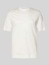 Emporio Armani T-Shirt mit Label-Stitching Offwhite