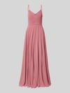 Mascara Abendkleid mit Drapierungen und V-Ausschnitt Altrosa