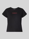 REVIEW T-Shirt mit Statement-Print und Rundhalsausschnitt Black
