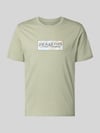 JACK & JONES T-Shirt mit Label-Print Schilf