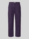 Edwin Jeansy o kroju loose fit z wpuszczanymi kieszeniami Model 'DOUBLE KNEE TYRELL PANT' Fioletowy