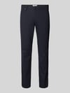 Brax Regular fit broek met Labelpatch Model 'Cadiz' Marineblauw