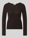 Christian Berg Woman Regular Fit Strickpullover aus reinem Kaschmir Schoko