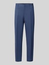 Matinique straight fit broek van linnenmix model 'Wesley' Blauw