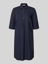 Christian Berg Woman Selection Knielanges Hemdblusenkleid mit Knopfleiste Marine