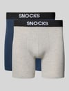 SNOCKS Boxershorts mit elastischem Label-Bund Dunkelblau