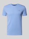 Tommy Jeans Regular Fit T-Shirt aus Baumwoll-Mix Hellblau Melange