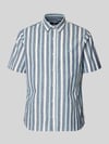 LERROS Slim Fit Freizeithemd mit Logo-Stitching Marine