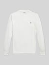 Polo Ralph Lauren Regular Fit Langarmshirt aus reiner Baumwolle Weiss