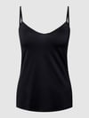 HANRO Top van satijn, model Satin Deluxe Zwart