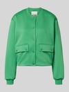 ICHI Regular Fit Jacke mit Viskose-Anteil Modell 'Kate' Gruen