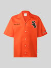 Champion Relaxed Fit Freizeithemd aus Baumwoll-Mix Dunkelorange