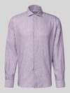 ETERNA Regular Fit Business-Hemd mit Kentkragen Aubergine