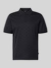 JOOP! COLLECTION Koszulka polo o kroju nowoczesnym z fakturowanym wzorem model 'Roberto' Niebieski