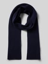 KnowledgeCotton Apparel Wollschal mit Label-Detail Marine