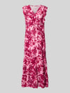 LOLLYS LAUNDRY Midijurk van viscose met ruches model 'Samo' Roze