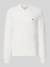 Lacoste koszulka polo o kroju regular fit z czystej bawełny Złamany biały