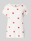 VERO MODA T-shirt w kroju relaxed fit z mieszanki lyocellu Model 'AVA' Biały