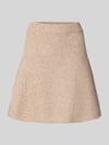 Neo Noir Strickrock mit elastischem Bund Modell 'Gisa' Beige Melange