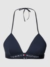 Tommy Hilfiger Góra od bikini z wiązaniem na szyi model 'ORIGINAL' Granatowy
