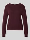 Brax Regular Fit Pullover aus Schurwoll-Kaschmir-Mix Modell 'Lisa' Bordeaux