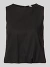 ONLY Regular Fit Top aus Viskose-Leinen-Mix Modell 'GOA' Black