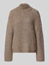 Jake*s Casual Strickpullover mit Stehkragen Oliv
