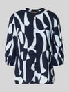 Soyaconcept Regular Fit Bluse aus Viskose mit 3/4-Arm Modell 'CHANISE' Hellblau