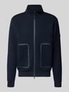 Peuterey Regular Fit Jacke mit Stehkragen Modell 'Scott' Marine