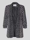 PIECES Shaped Fit Longblazer mit Schalkragen Modell 'BOSELLA' Dunkelgrau