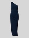 SWING Abendkleid mit seitlicher Raffung Marine