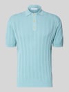 Manuel Ritz Slim Fit Poloshirt mit Knopfleiste Aqua