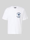 Strellson Regular Fit T-Shirt aus reiner Baumwolle Modell 'KARAN' Weiss