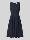 ROBE LÉGÈRE Midikleid mit Rundhalsausschnitt Marine