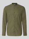 JACK & JONES Regular Fit Freizeithemd aus Baumwoll-Leinen-Mix Oliv