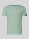 Alpha Industries T-Shirt mit Label-Details Modell 'BASIC' Lind