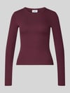 JJXX Shirt met lange mouwen in riblook model 'FREYA' Bordeaux